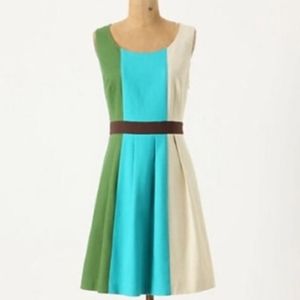 Anthropologie Color Block Dress